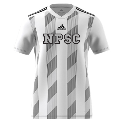 NEW 2019 - Adidas White Youth Striped19 Jersey