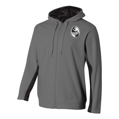 Full Zip Color Block Fleece Hoodie