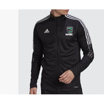CCU Adidas Tiro 21 Jacket w/ Badge & Name - Black