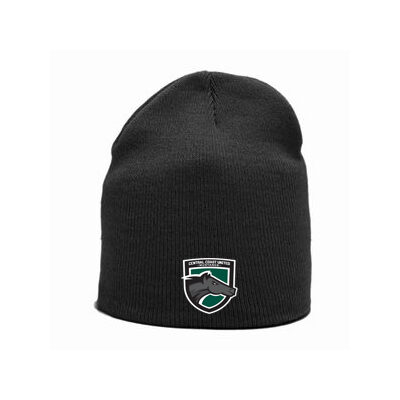 CCU Badge Long Beanie - Black