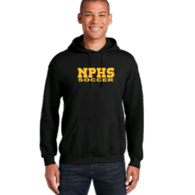 NPHS Soccer Sweatshirt (Black w/Gold Lettering)