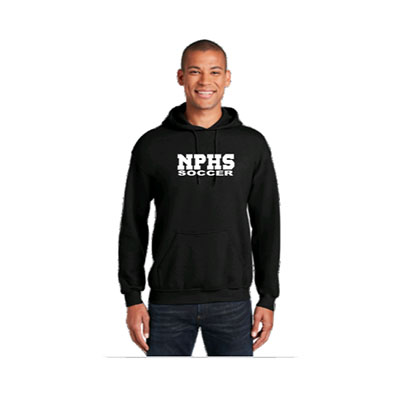 NPHS Soccer Sweatshirt (Black w/ White Lettering)