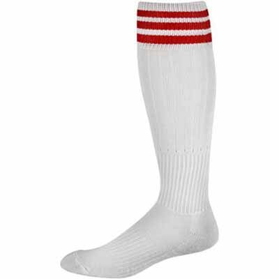 Striped Sock - Wht/Red