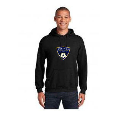 Eclipse Badge Hooded Sweatshirt- Black