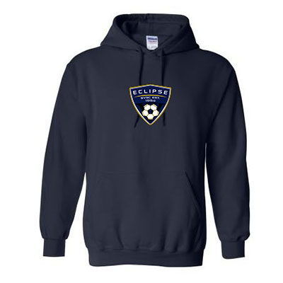 Eclipse Badge  Hooded Sweatshirt- Navy