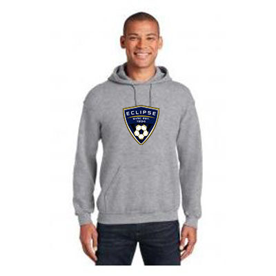 Eclipse Badge Hooded Sweatshirt- Sports Grey