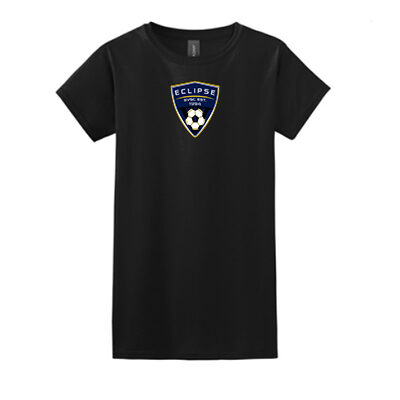 Gildan Women's T-shirt w/ Eclipse badge- Black