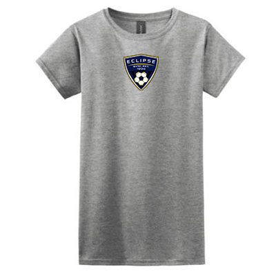 Gildan Women's T-shirt w/ Eclipse badge- Sports Grey
