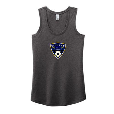 Women’s Perfect Tri Racerback Tank-Eclipse Badge- Heathered Charcoal