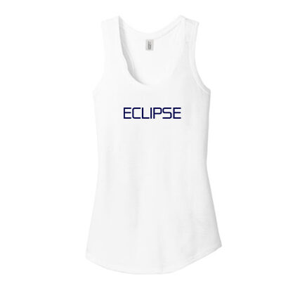 Women’s Perfect Tri Racerback Tank- Eclipse- White