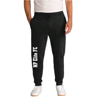 Joggers w/ White NP Elite FC- Black