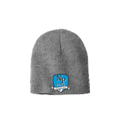 Skull Beanie w/ Badge- Athletic Oxford
