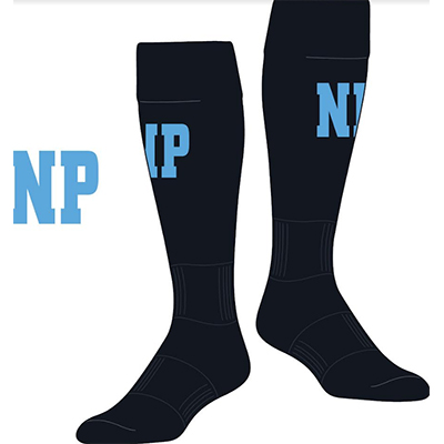 Custom NP Elite FC Socks - Black/Blue