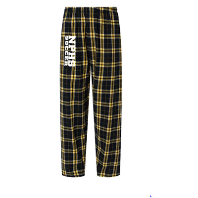 NPHS Soccer Plaid Flannels (Black/Gold)