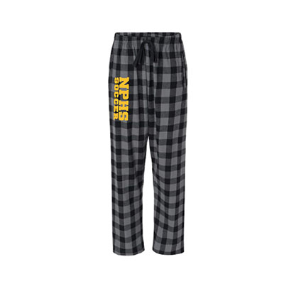 NPHS Soccer Plaid Flannels (Charcoal/Black)