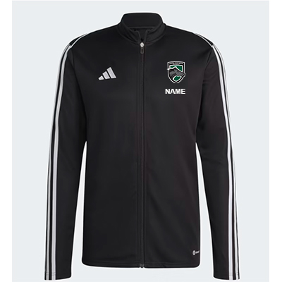 CCU Adidas Tiro 23 Jacket w/ Badge & Name - Black