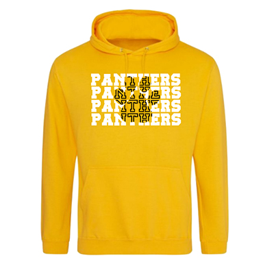 Hooded Sweatshirt w/ Panthers Paw (Gold)