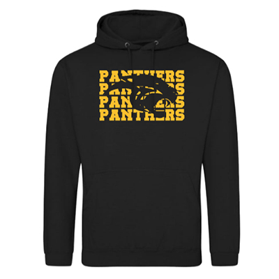 Panthers Hooded Sweatshirt (Black/Gold)