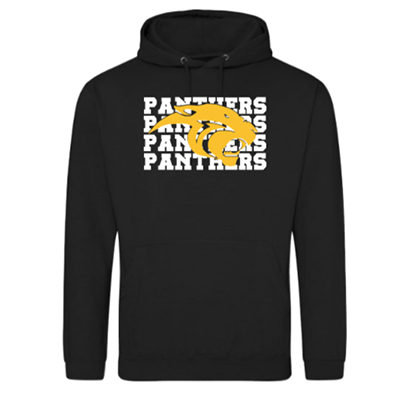 Panthers Hooded Sweatshirt (Black/White)