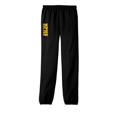 Gildan Sweatpants w/ Gold NPHS Soccer (Black)