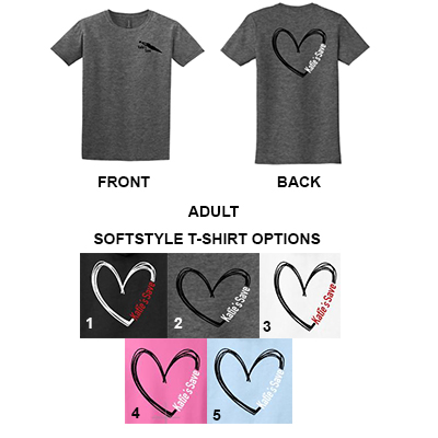 Katie's Save Heart- Adult Softstyle T-Shirt