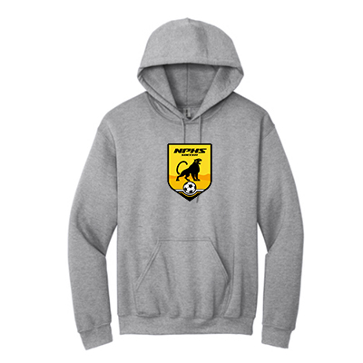 NPHS Large Badge Hooded Sweatshirt (Sports Grey)