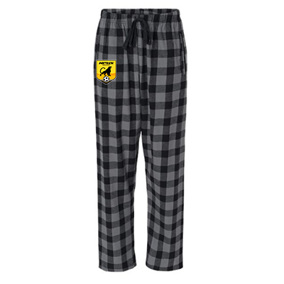 NPHS Badge Plaid Flannels (Charcoal/Black)