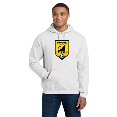 NPHS Large Badge Hooded Sweatshirt (White)