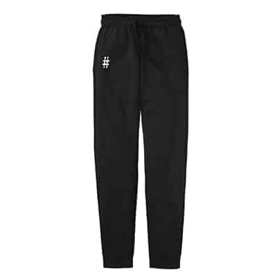 Joggers w/ White EMB Number