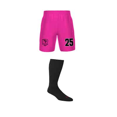 NP Elite FC Custom GK Shorts and Sock - Hot Pink