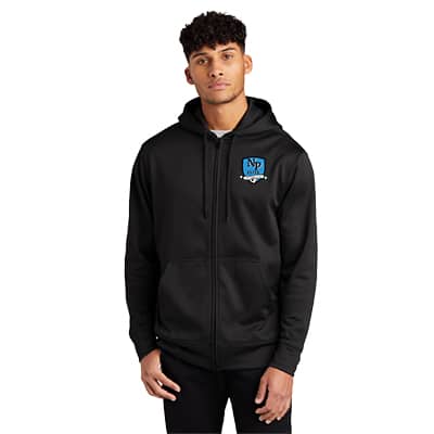 Full Zipper Hooded Sweatshirt w/ EMB Small NP Elite FC logo-Adult Size Only