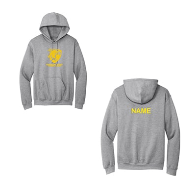 NEW! Newbury Park Track Sweatshirt w/ Name on Back - Sports Grey