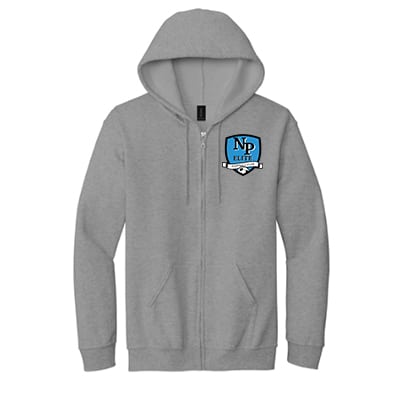 Full Zipper Hooded Sweatshirt w/ EMB Small NP Elite FC logo – Color Options