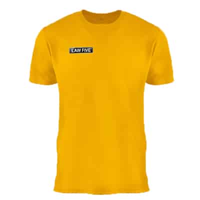Law Five Referee Basic Drifit -Gold
