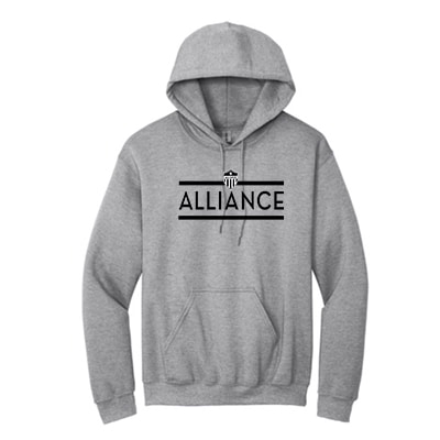 Hooded Sweatshirt W/ Alliance Word- Youth & Men's (color Options) - Image 2