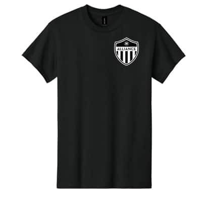 T-Shirt W/ Alliance Crest- Youth & Men's (color Options) - Image 3