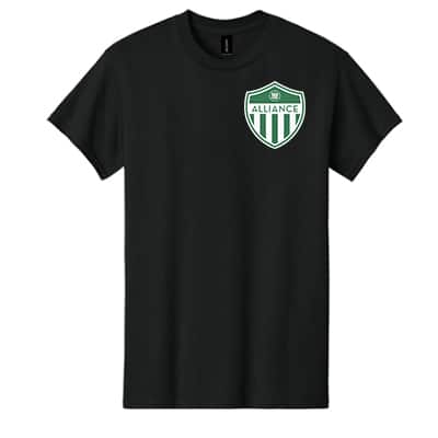 T-Shirt W/ Alliance Crest- Youth & Men's (color Options) - Image 2