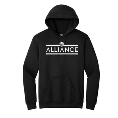 Hooded Sweatshirt W/ Alliance Word- Youth & Men's (color Options)