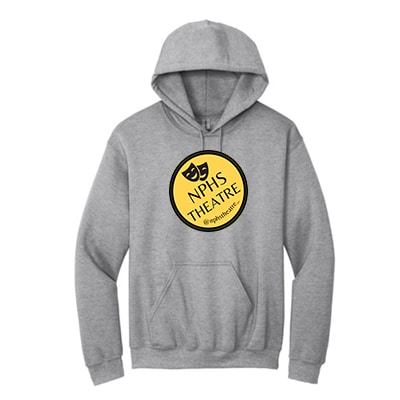 Hooded Sweatshirt w/ NPHS Theatre Circle logo- (Color Options) - Image 2