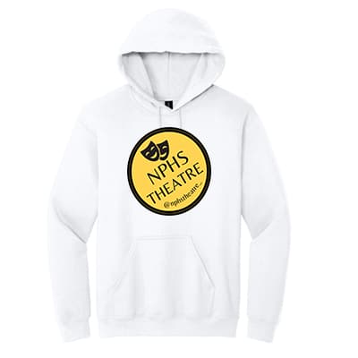 Hooded Sweatshirt w/ NPHS Theatre Circle logo- (Color Options) - Image 3