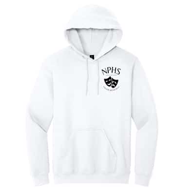 Hooded Sweatshirt w/ NPHS Theatre Department Crest- (Color Options) - Image 3
