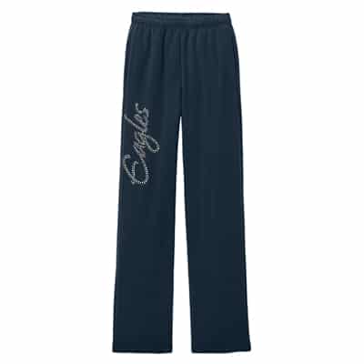 Eagles Rhinestone Open Bottom Sweatpants - ( Color Options)