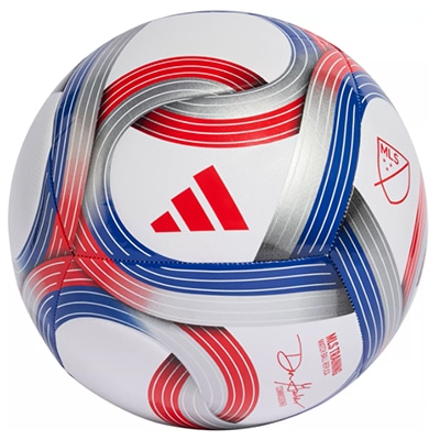Adidas MLS Training Soccer ball- WHT/ROY/RED/SIL