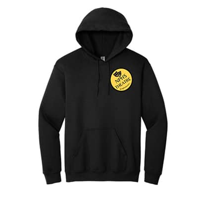 Hooded Sweatshirt w/ NPHS Theatre Circle Crest- (Color Options) (Copy)