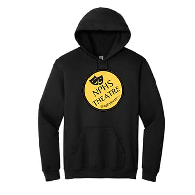 Hooded Sweatshirt w/ NPHS Theatre Circle logo- (Color Options)