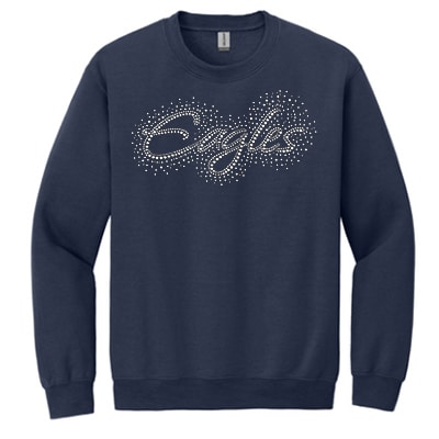 NEW! Eagles Rhinestone Pizzazz Crew Neck Sweatshirt (Color Options)