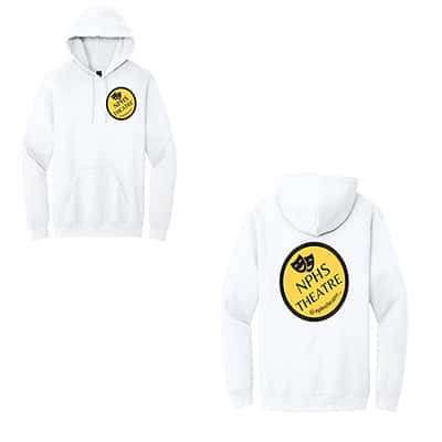 Hooded Sweatshirt w/ 2 NPHS Theatre Circle logos - (Color Options) - Image 3